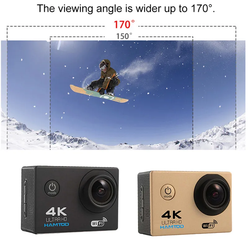H9A Pro 2,0 дюймов lcd 4k ultra HD 1080P Экшн-камера Поддержка WiFi Спортивная камера FULL HD Спортивная камера