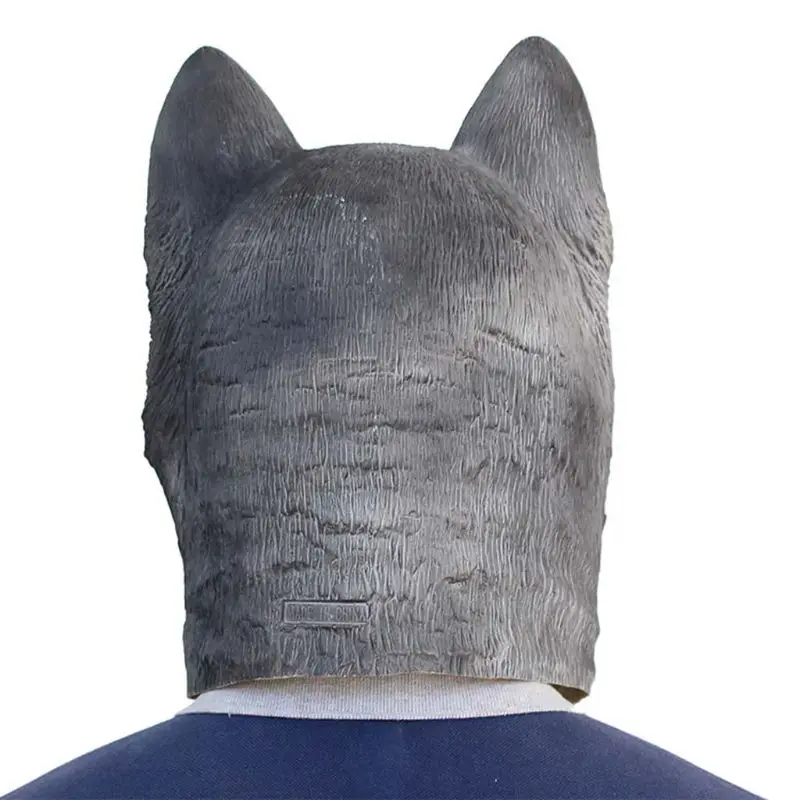 

Halloween Theme Party Headgear Funny Husky Alpaca Latex Mask Masquerade Cosplay Face Mask Bar Role Play Stage Performance DXAD