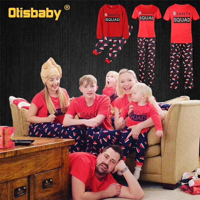 

Christmas Family T-shirt Pants Pajamas Sets Matching Outfits Children Clothes Girl Boy Family Look Couple Women's Home Outfit
