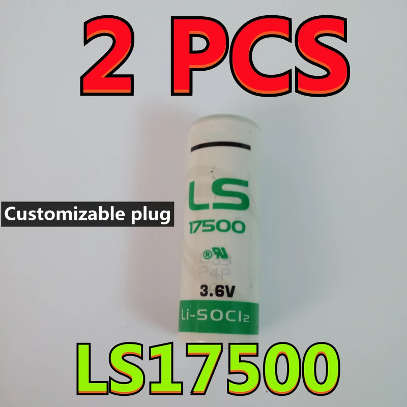 

2PCS NEW Original Lithium Battery For SAFT LS17500 17500 A Size 3.6V PLC CNC Machine (Customizable Plug)