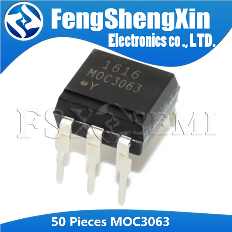 50 шт./лот Новый MOC3063 EL3063 DIP 6 MOC3063M IC|Интегральные схемы| |