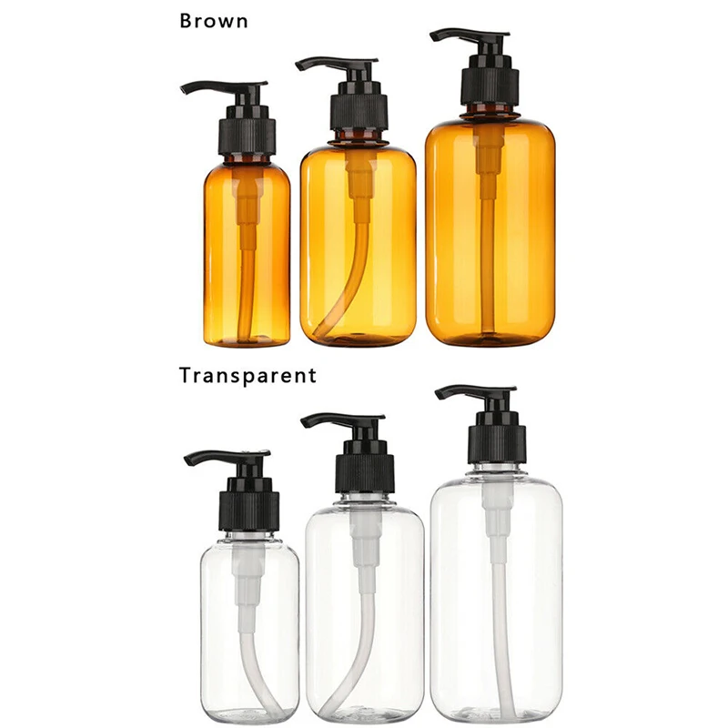 

1PC Empty Pump Bottle Soap Dispenser Liquid Shampoo Lotion Container Hand Sanitizer Plastic Loading Bottles Perfume Containing