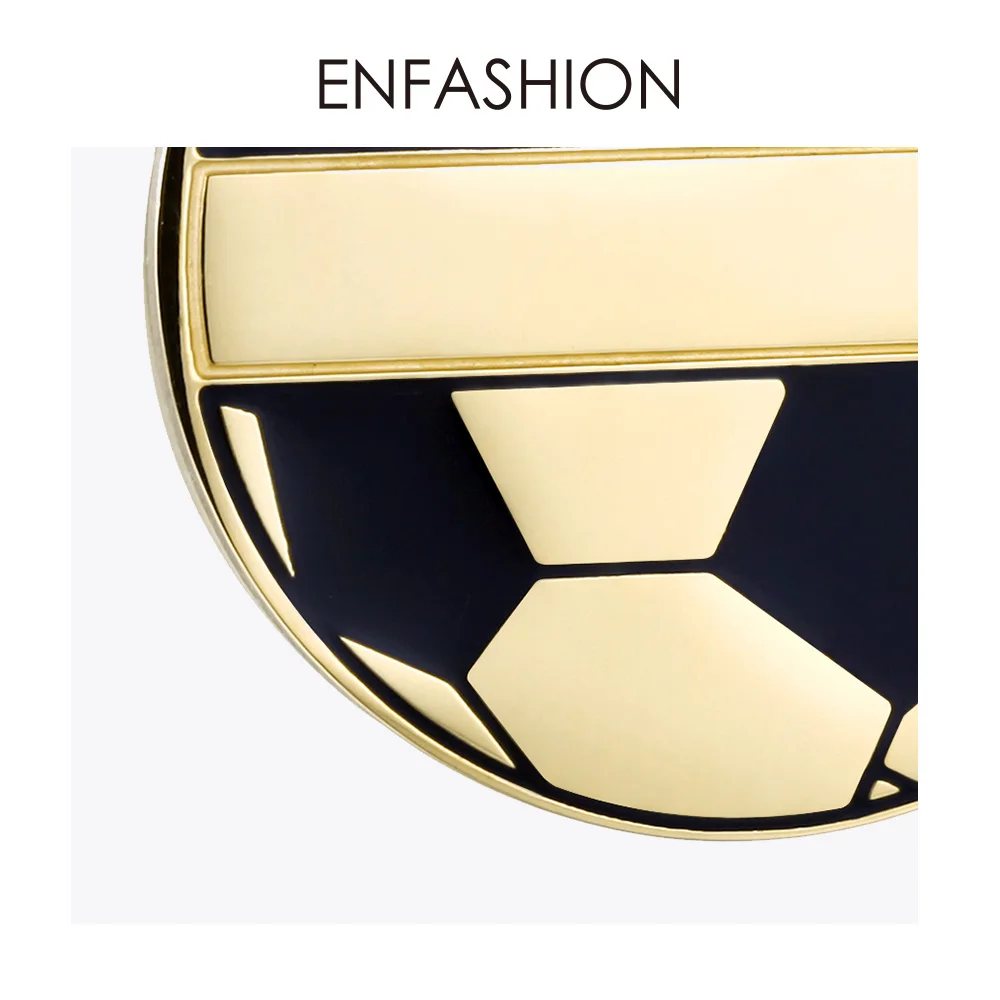 ENFASHION персонализированное ожерелье с выгравированным именем золотого цвета, ожерелье с подвеской в виде футбольного мяча, женское Ювелирное колье PB183003