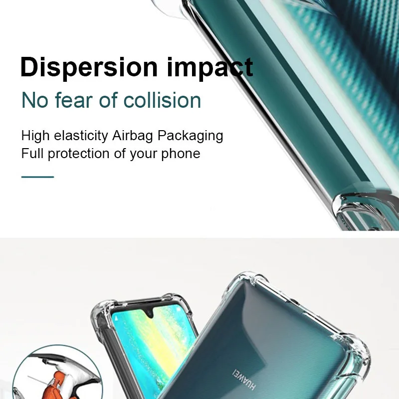 36D Shockproof Phone Case For Huawei P20 P30 Lite Honor 9 Lite 10 V10 20 Pro P10 P9 Nova 2i 3 3e P Smart Mate 10 20 Cover Bag