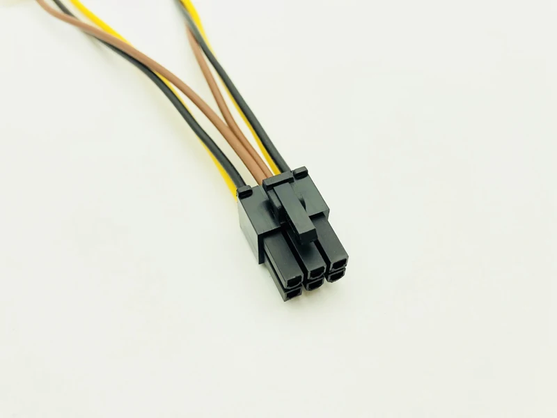 5PCS SATA Power Cable PCI-E 6Pin Female to Molex 4pin x2 Splitter PCI Express Extension Cables 15CM for BTC Miner Mining | Компьютеры и