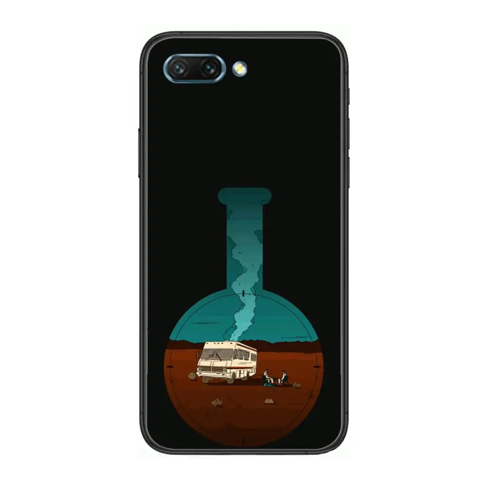 

quebrando mau tv clear Phone Case For Huawei Honor 10 9 8 7 N Pro Lite A C RU Black Etui Coque Hoesjes comic fashion