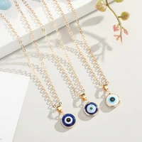 2021 gold color clavicle chains eye necklaces pendant turkish evil eyes necklace forwomen jewelry gift jewelry