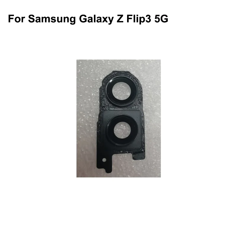 

For Samsung Galaxy Z Flip3 5G Rear Back Camera Glass Lens +Camera Cover Circle Housing Parts Flip 3 F7110