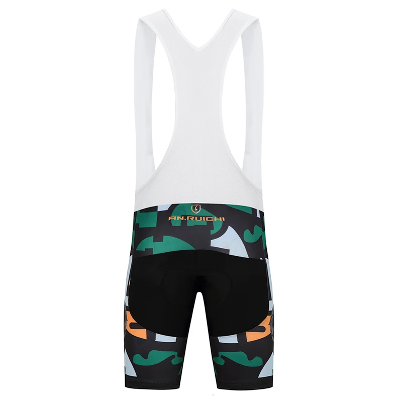 Мужские весенне-летние велосипедные шорты на лямках крутые камуфляжные с