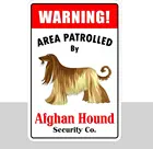 Алюминиевая Предупреждение, патрулированная афганской собакой 8X12, металлическая новинка, знак, декор, металл