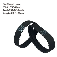 htd 3m round rubber timing belts closed loop 843900112514941500167730004284mm length 61015mm width drive belts