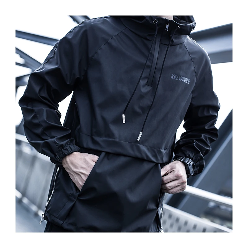 Killwinner анорак с капюшоном светильник куртка уличная techwear эстетическое|Мужские