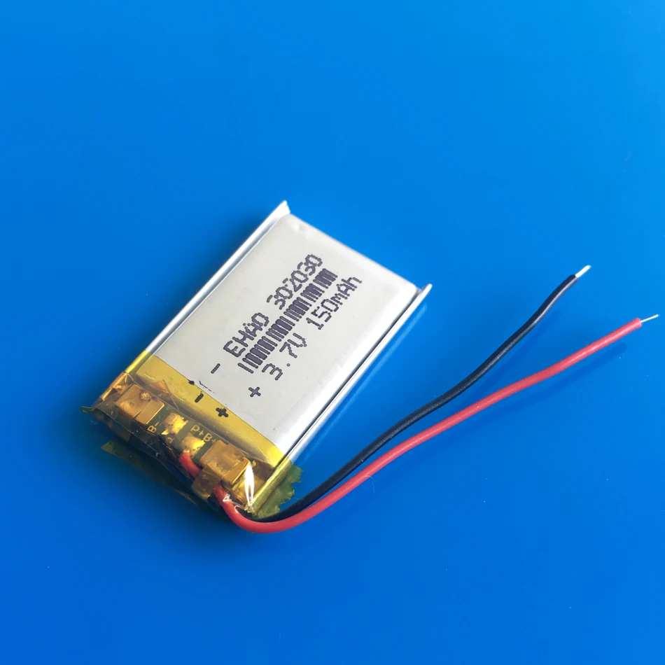 3,7 в 150 мАч 302030 032030 литиево-полимерный lipo аккумуляторная батарея для MP3 gps bluetooth динамик bluetooth гарнитура камера