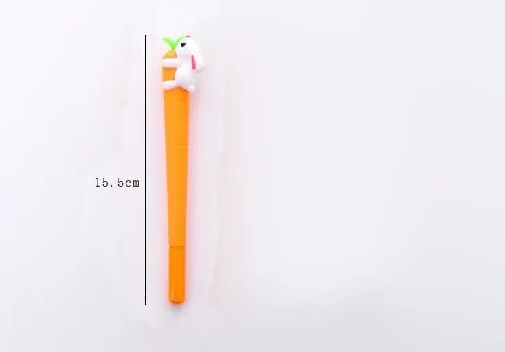 1 шт. Lytwtw мультфильм морковь кролик Kawaii школьные принадлежности канцелярские гелевые ручки милые Креативные милые