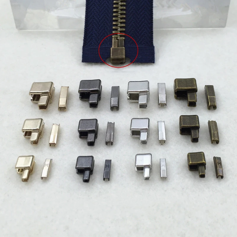 Meetee 1set 3# 5# 8# Nylon Resin Metal Zipper Stopper Open-end Slider Socket Repair Insert Box Set Tool Replacement Kits | Дом и сад