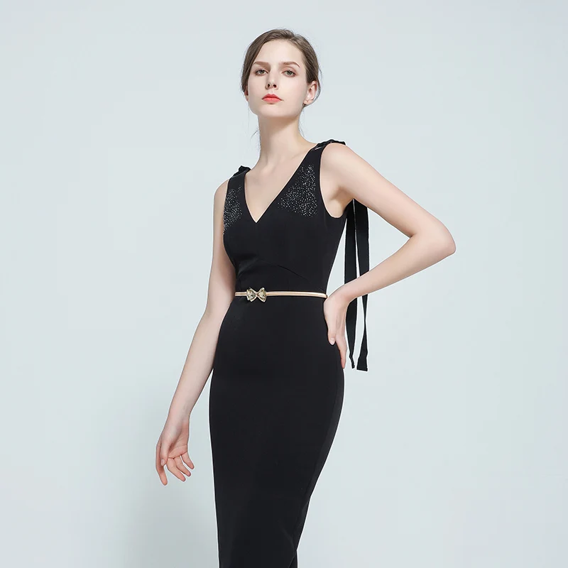 Модный женский эластичный металлический пояс 2021 золотистый тонкий винтажный с