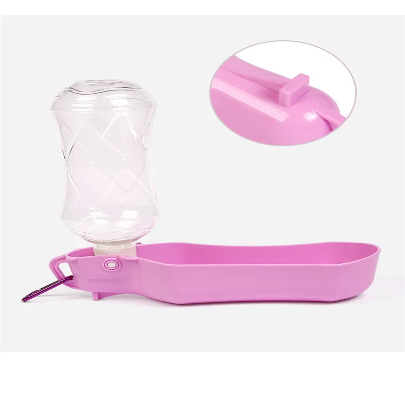 Переносная бутылка для воды домашних животных поилка питьевой путешествий и