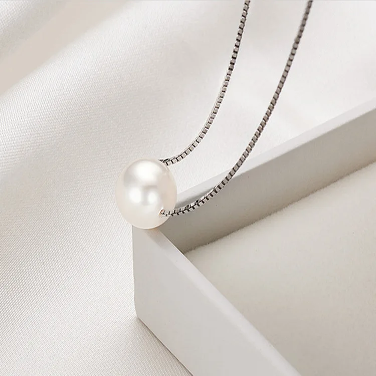 Корейский Новый 925 серебряный жемчуг женское ожерелье модное креативное
