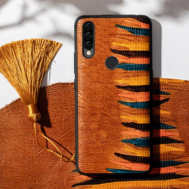 

Leather Phone Case For Huawei P20 P30 lite P40 P50 Pro case For Mate 40 RS 30 20X 10 Cowhide Colorful Stripe Cover