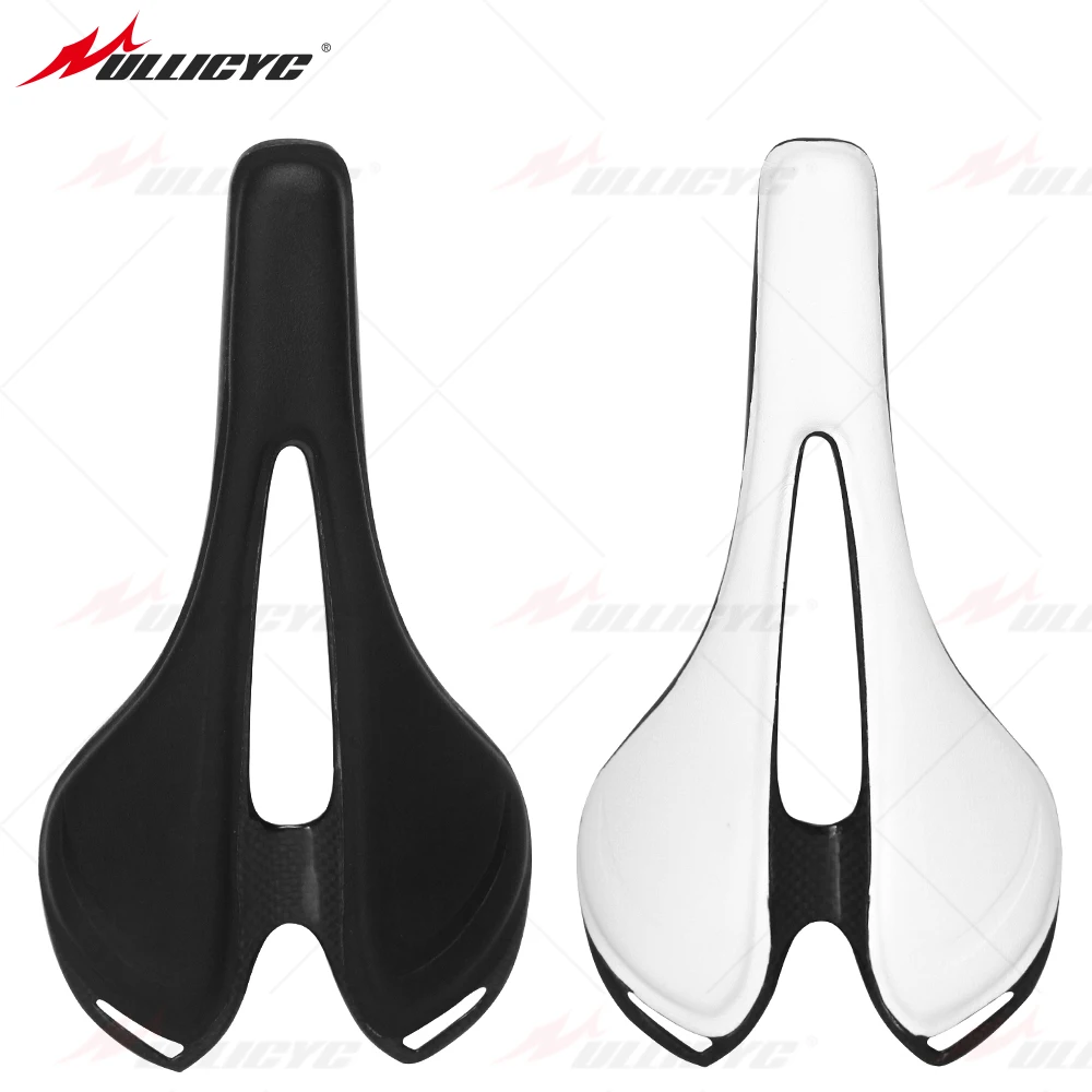 Новое кожаное цветное полностью углеродное волокно Хамелеон + нейлоновое седло