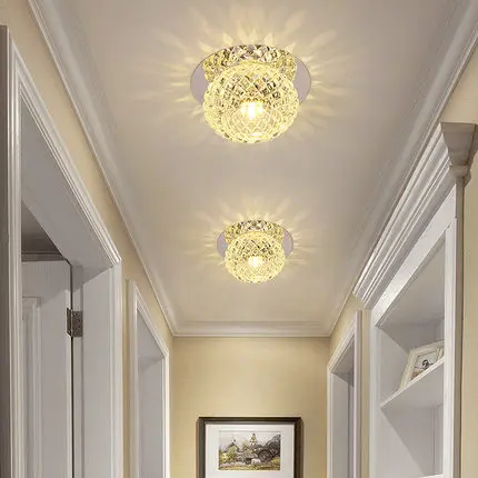 Простой современный роскошный хрустальный светильник для коридора прихожей