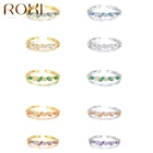 Рокси Горячие овальные серьги окисленного алмазные кольца для Для женщин 925 пробы серебряные ювелирные изделия кольца Юбилей пикантные подарок Anillos