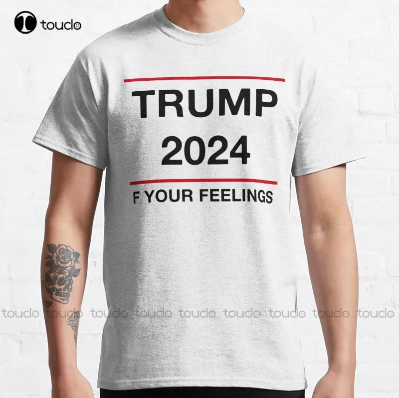 

Новый Трамп 2024, Трамп 2024, американский флаг, Классическая футболка, хлопковая Футболка, футболки, женские спортивные футболки на заказ, Подр...