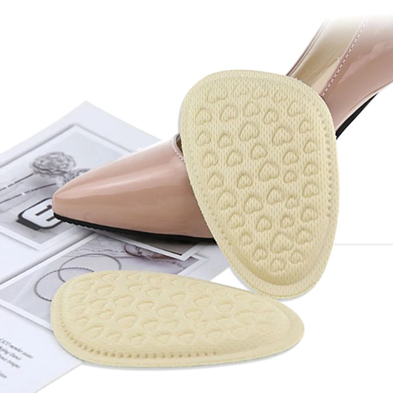 

1 Pair High Heel Soft Insert Anti-Slip Foot Protection Pain Relief Women Shoes Insert Insoles Forefoot Insoles Shoes Sponge Pads