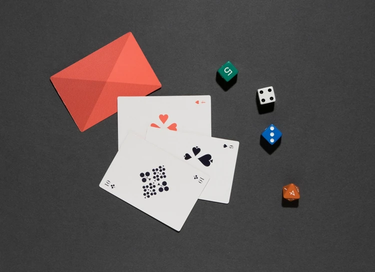 Скандинавские игральные карты минималистичный дизайн Техасские геометрические