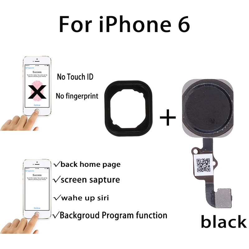 Высококачественный гибкий кабель для iPhone 6 6S Plus с полной кнопкой возврата