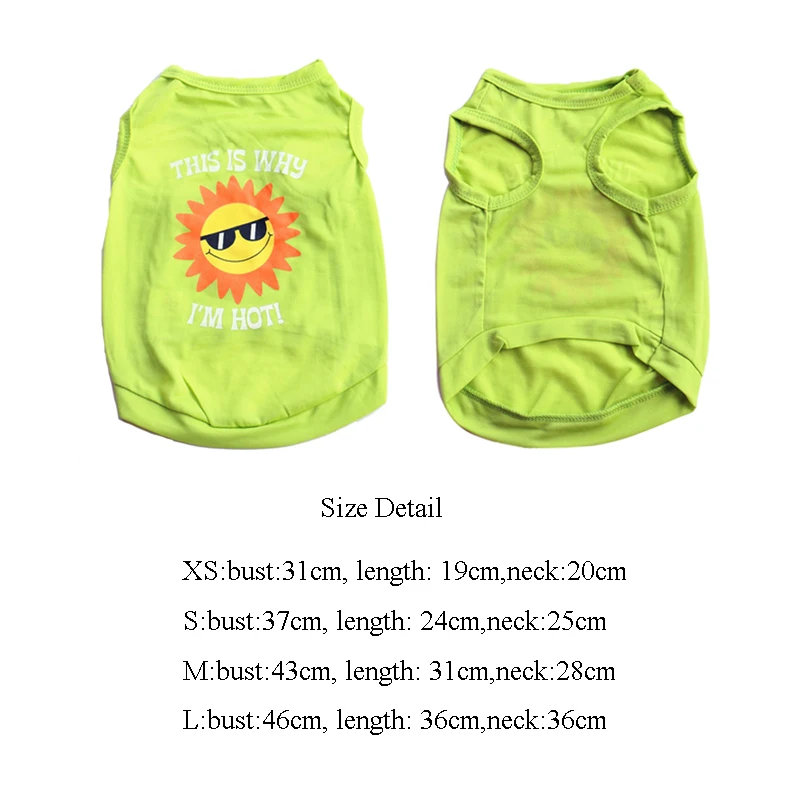 Летняя одежда для собак малого и среднего размера воздухопроницаемые щенки