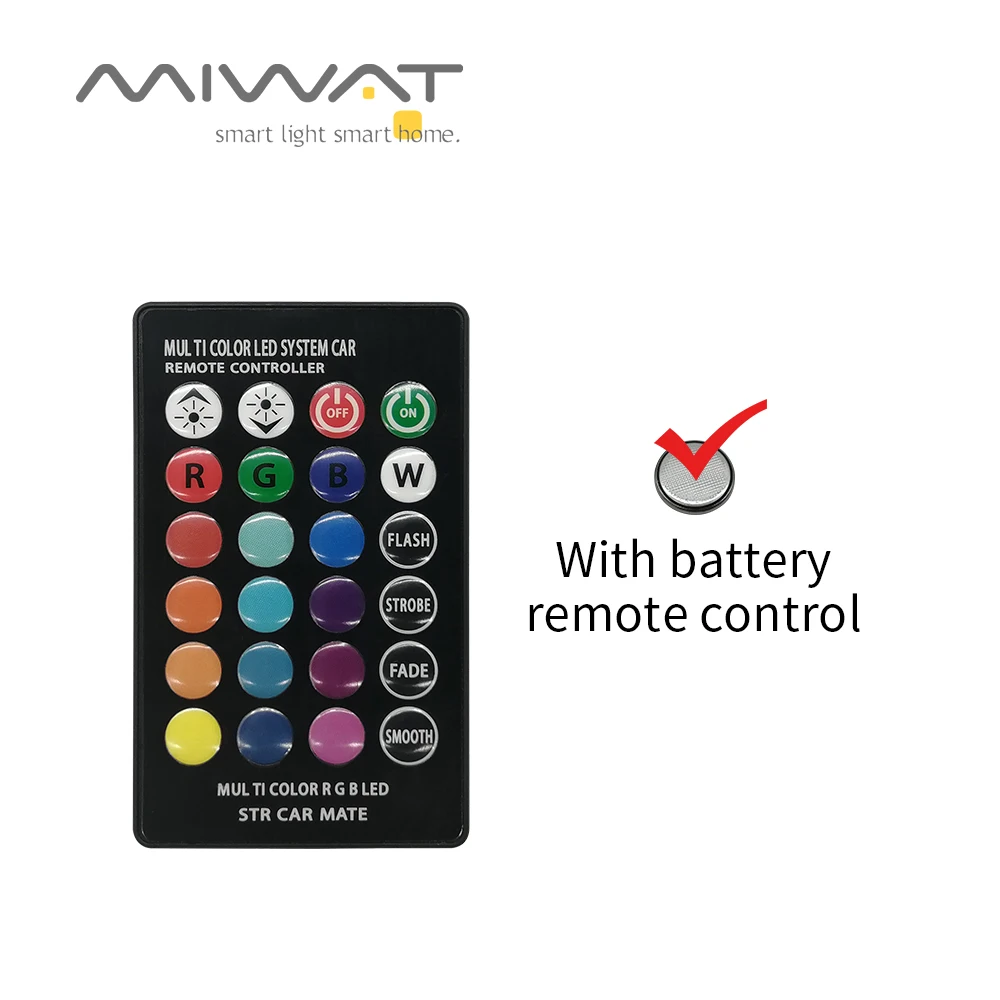 With battery Последние RGB светодиодные прожекторы 20 Вт 30 Вт 50 Вт 100 Вт светодиодные прожекторы отражатель настенные шайбы свет наружная подсветка для сада - Испускаемый цвет: With battery