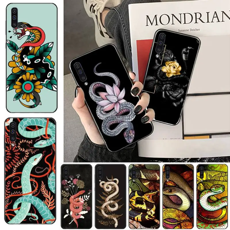 

Color art artistic painting snake Phone Case For Samsung galaxy S 7 8 9 10 20 edge A 6 10 20 30 50 51 70 note 10 plus cover