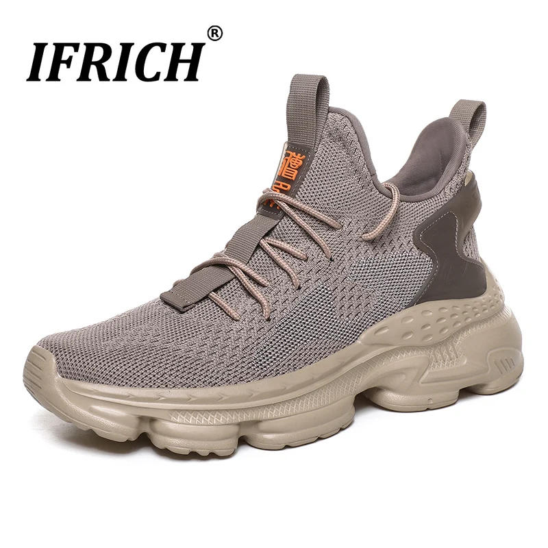 

Man Running Shoes Athletics Autumn Sport Sneakers Thick Sole Platform Shoes for Man Boys Lightweight Brand Marathon Shoes Men