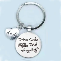 brand new alloy keychain for safe driving dad we love you truck driver gift dad dad gift