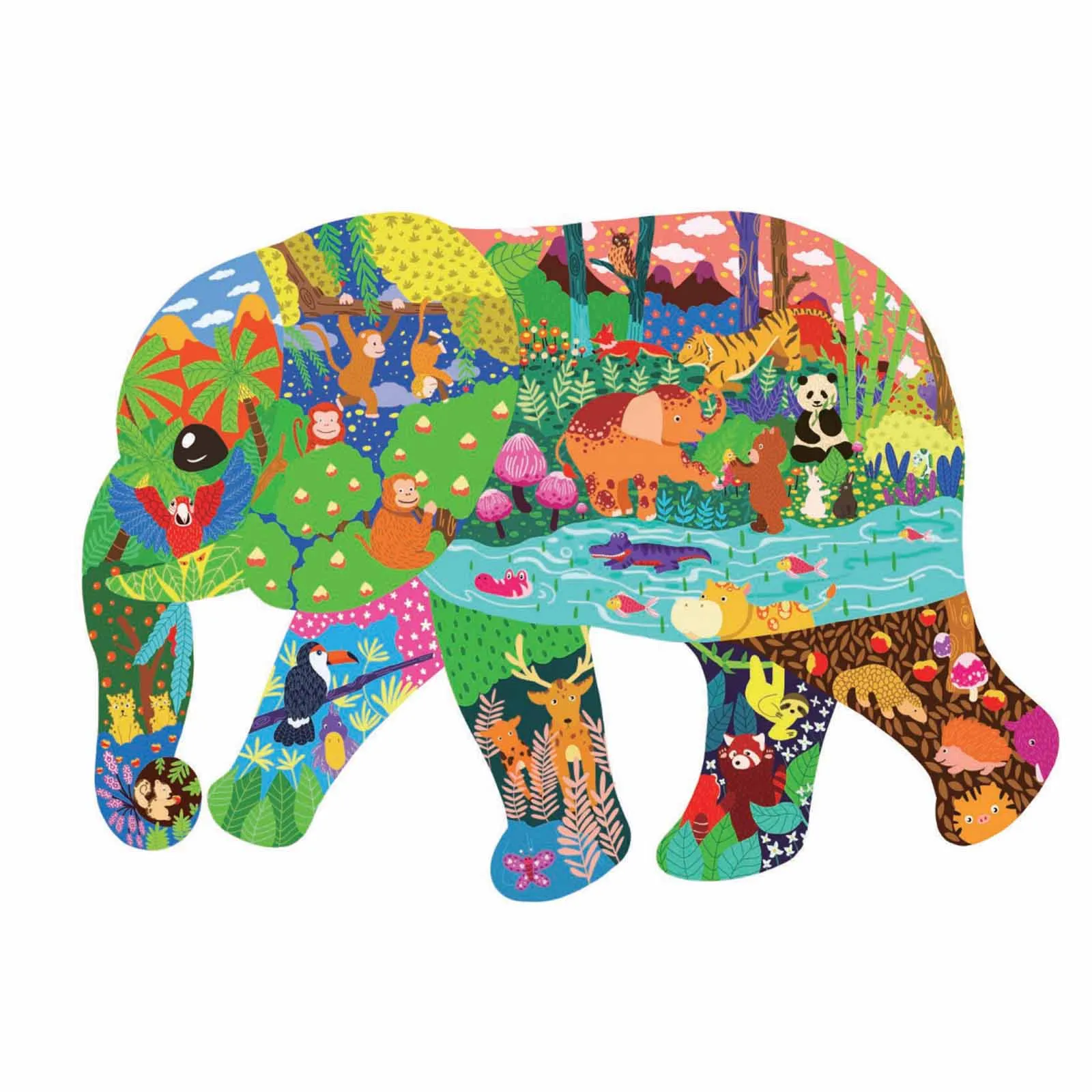 

Unique Shape Pieces Animal Shaped Gift For Adults And Kids Development Of Intelligence Elephant 200 Pcs Puzzles Toys Gift