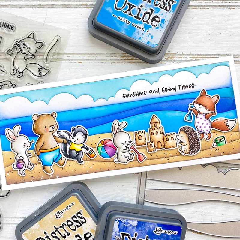 Весенние животные гриб летучая мышь птица крысы медведь чистый штамп