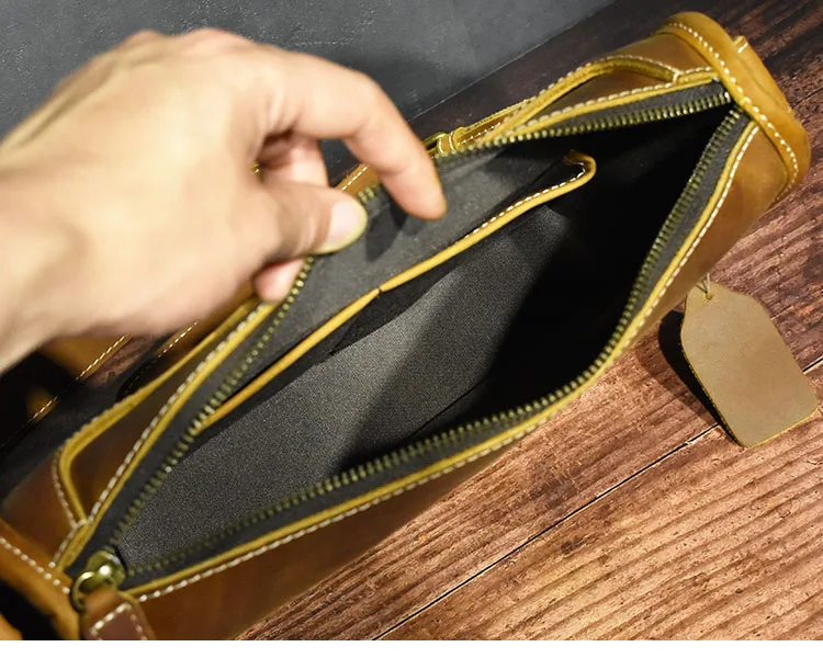 

Vintage Genuine Leather Shoulder Bag for Men High Quality Male Crossbody Bags
