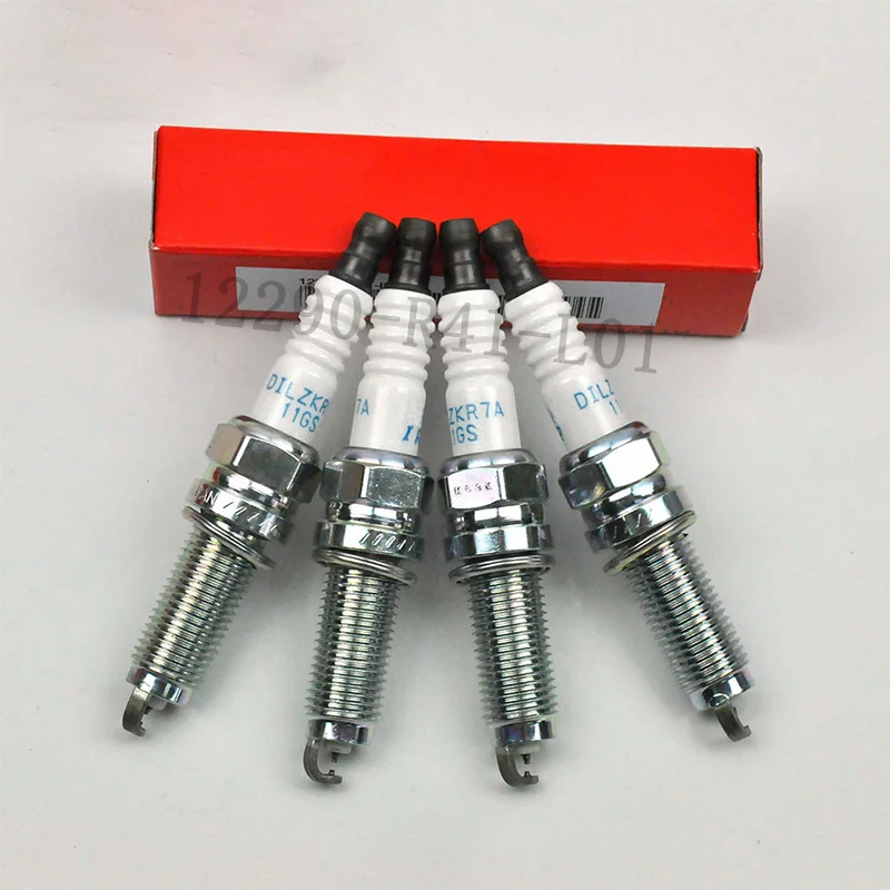 Новинка 4-6 шт./лот 12290-R41-L01 DILZKR7A11GS двойная иридиевая Свеча зажигания для Honda Accord Civic
