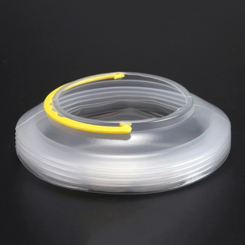 

1XCB Bucket Foldable Bucket w/ Handle Transparent Plastic Portable Paint Cleaning Bucket 5.71in/4.13in