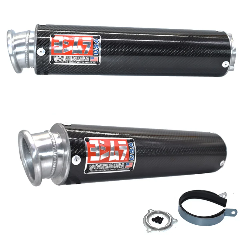 Мотоцикл WR'S Yoshimura выхлопная труба из углеродного волокна мотоцикл Выхлопная труба для Honda CB400 CBR400 CB-1 CB400 VTEC CBR250 - Цвет: 490mm yoshimura