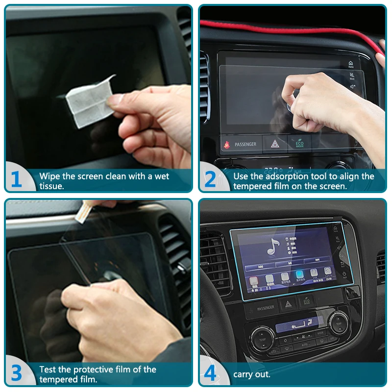 

253X87mmmm Car LCD Screen Sticker GPS Navigation Screen Tempered glass Protective Film For BMW 5/7series X5 X6 530i 540i