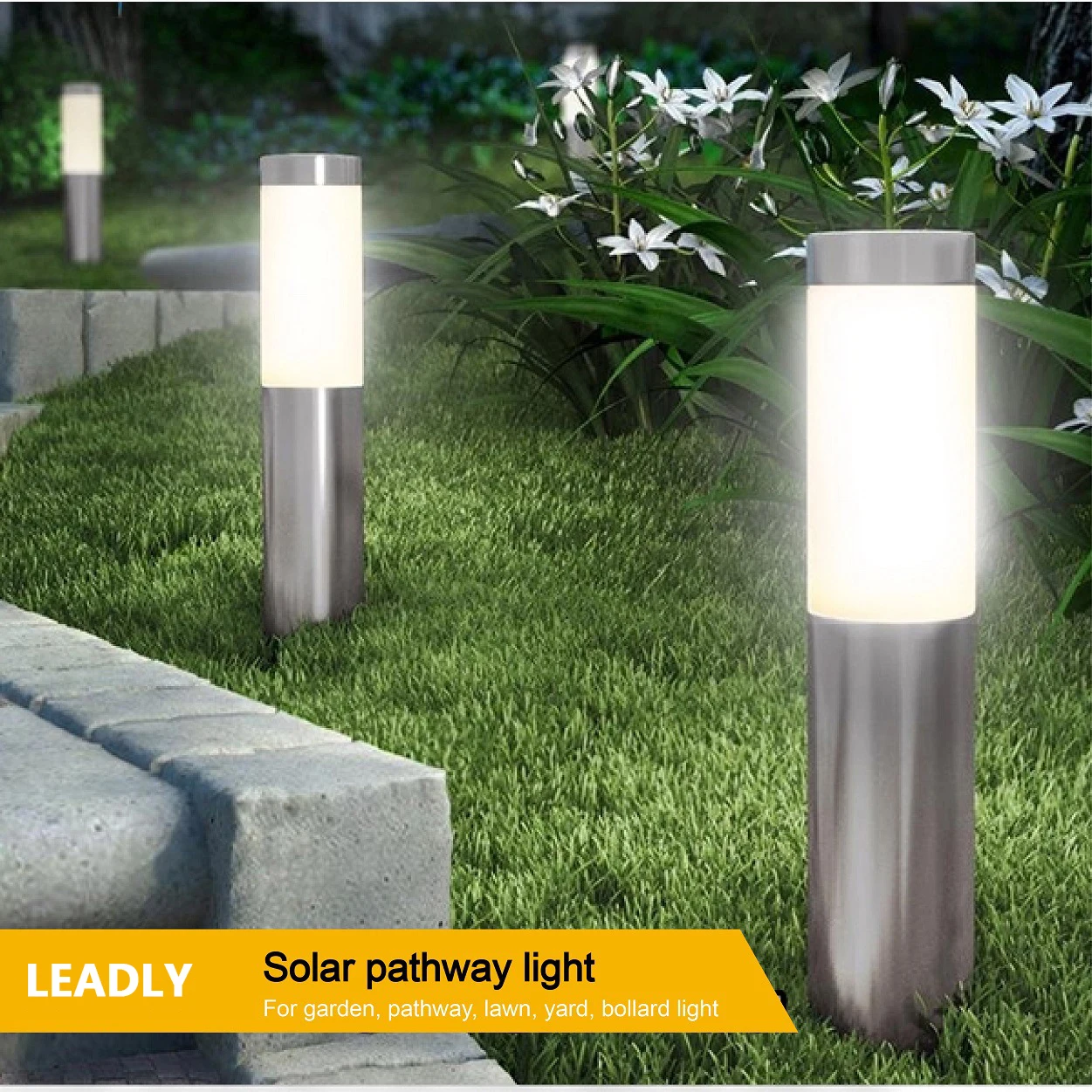 

LEADLY Solar String Fairy Lights Cylinder LED Waterproof Outdoor Garland Long Tube Solar Power Lamp For Garden Decoration Light