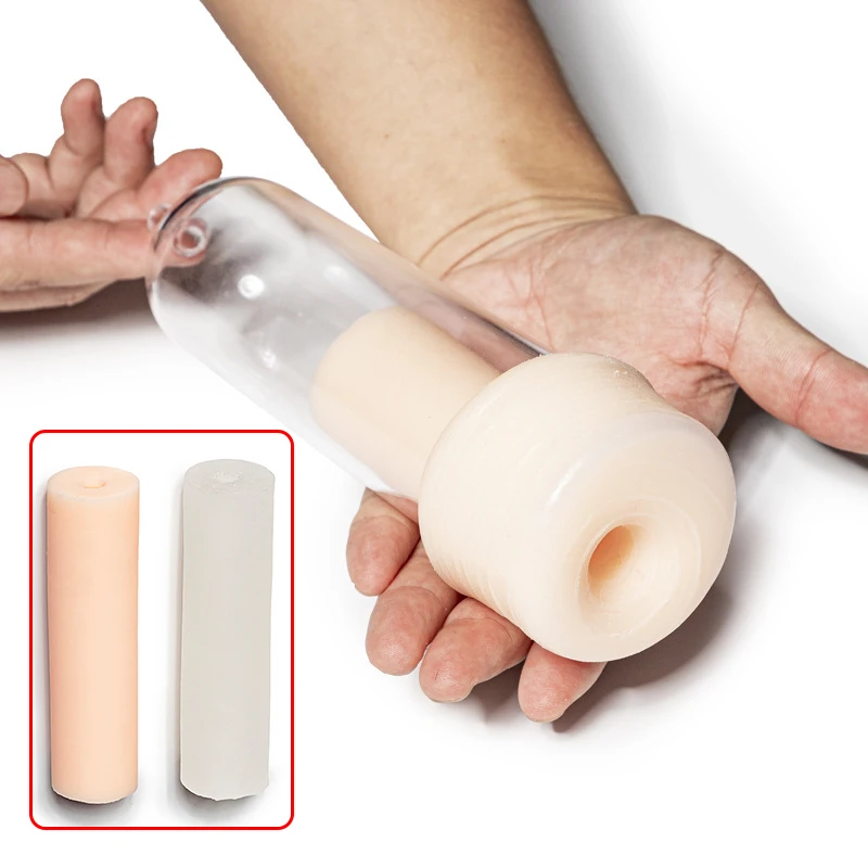 

Soft Silicone Replacement Sleeve Reusable Penis Stretcher Seal Stretchable Donut Penis Enlarger Pump Vacuum Male Masturbators