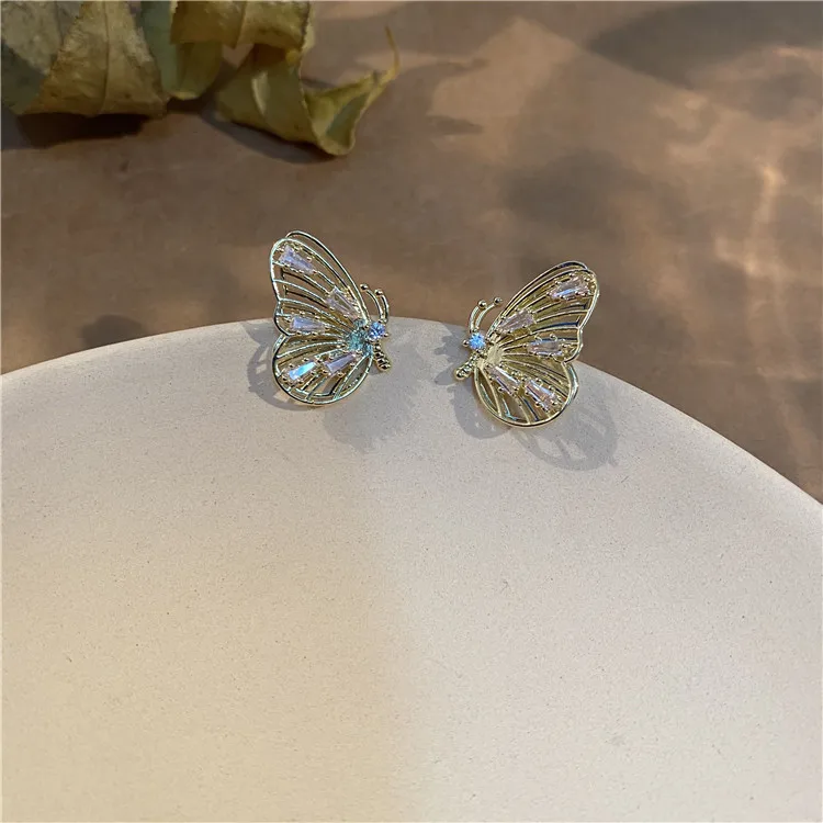 

Butterfly Earrings Jewelry 2021 Jewelry Butterfly Wing Earrings Women Korean Fairy Wings Bohemian Style