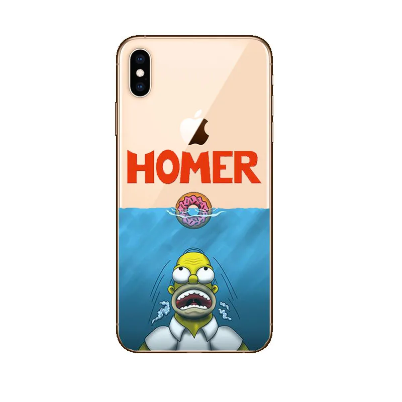Симпсон ТПУ мягкий чехол для iPhone 5 5S SE 6 XS Max 7 8 Plus XR забавные Fundas силиконовый