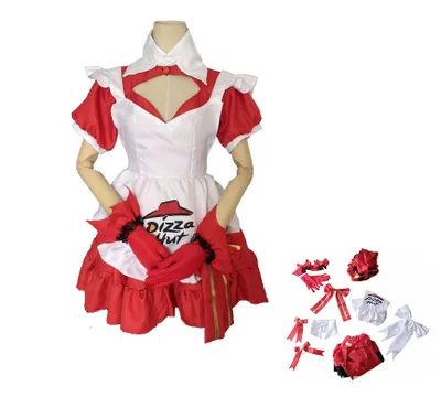 

Hight Quality Game 5v5 Arena Game Penta Storm Angela Maid Women Cosplay Hallowmas Costume Dress + Collar + Apron + Hat + Boeknot +Golves