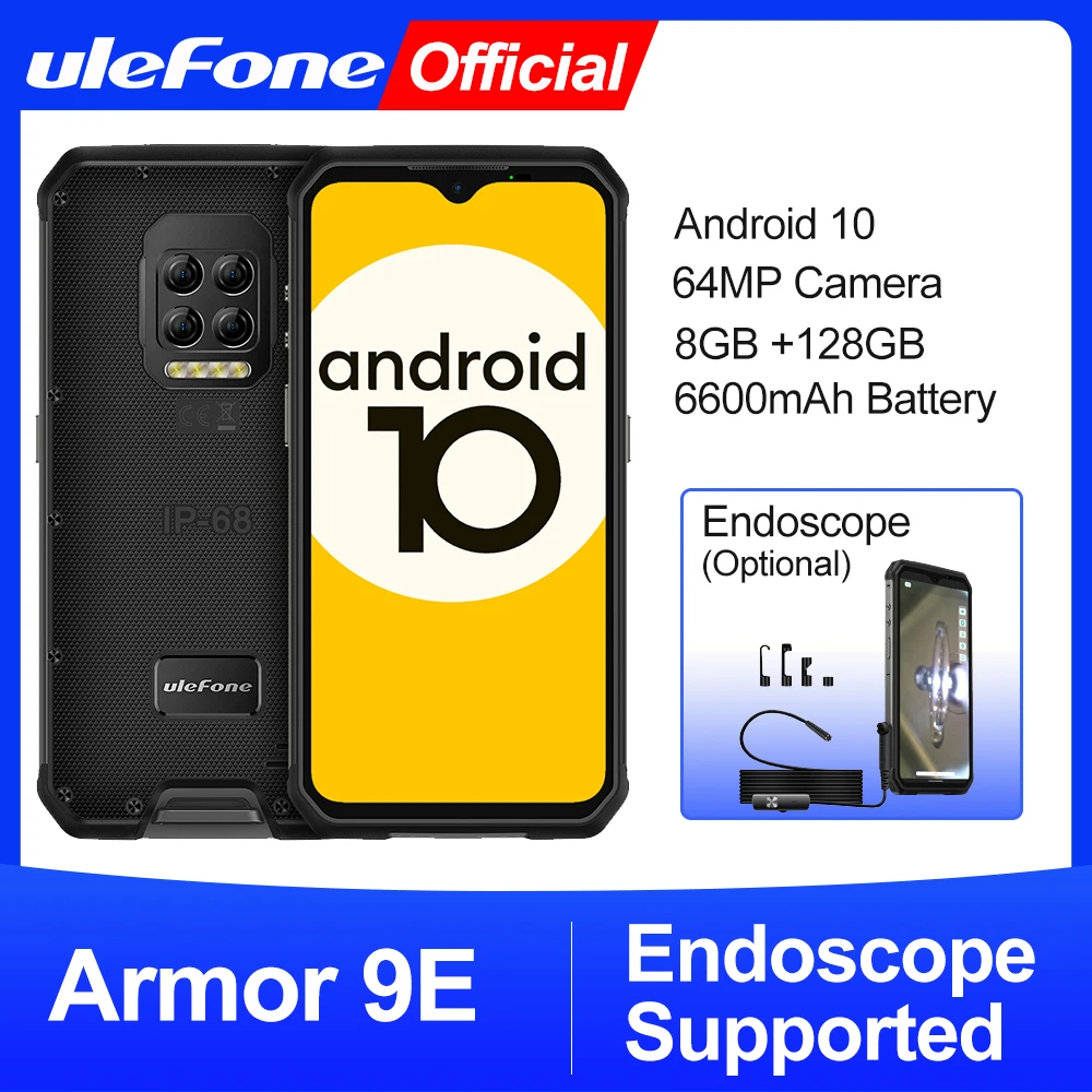 Ulefone ARMOR 9E Android 10 прочный телефон на процессоре Helio P90 восьмиядерных процессор 8 ГБ +