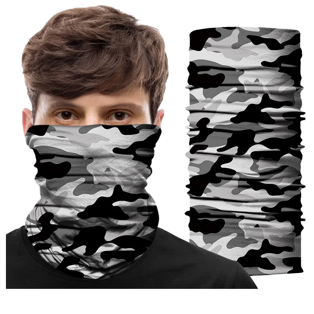 Камуфляжный шейный шарф охотничий бандана из вискозы трубчатая полумаска