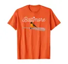 Бейсбольная Футболка Baltimore Oriole, дизайн талисмана в виде птицы